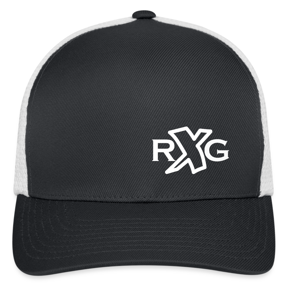 RXG Printed Logo Flexfit Hat In Grey/White - dark gray/white