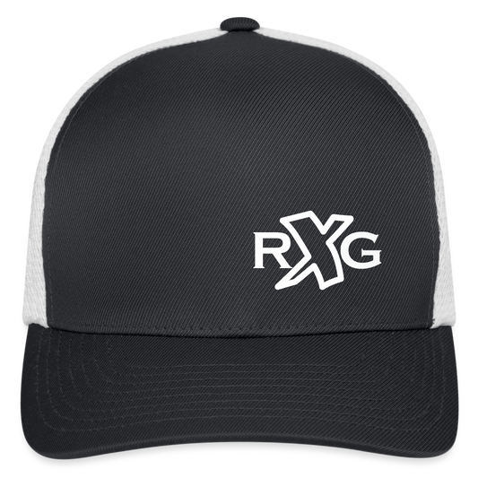 RXG Printed Logo Flexfit Hat In Grey/White - dark gray/white